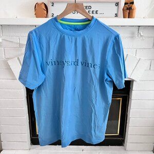 Vineyard Vines Logo Rash Guard Short Sleeve Swim Shirt